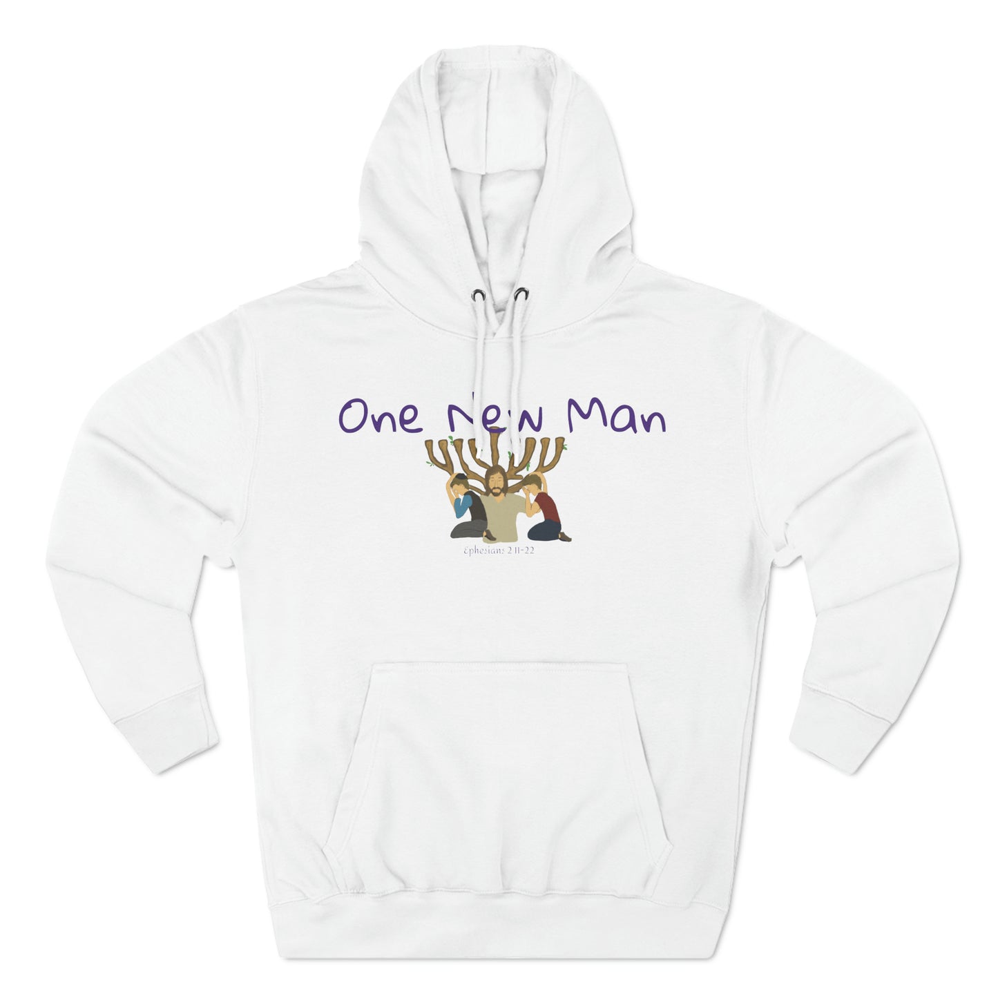 Three-Panel Fleece Hoodie